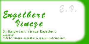 engelbert vincze business card